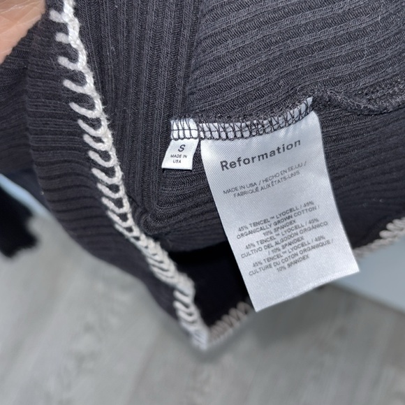 Reformation Nolen Knit Top in Black | Size Small - Picture 3 of 3